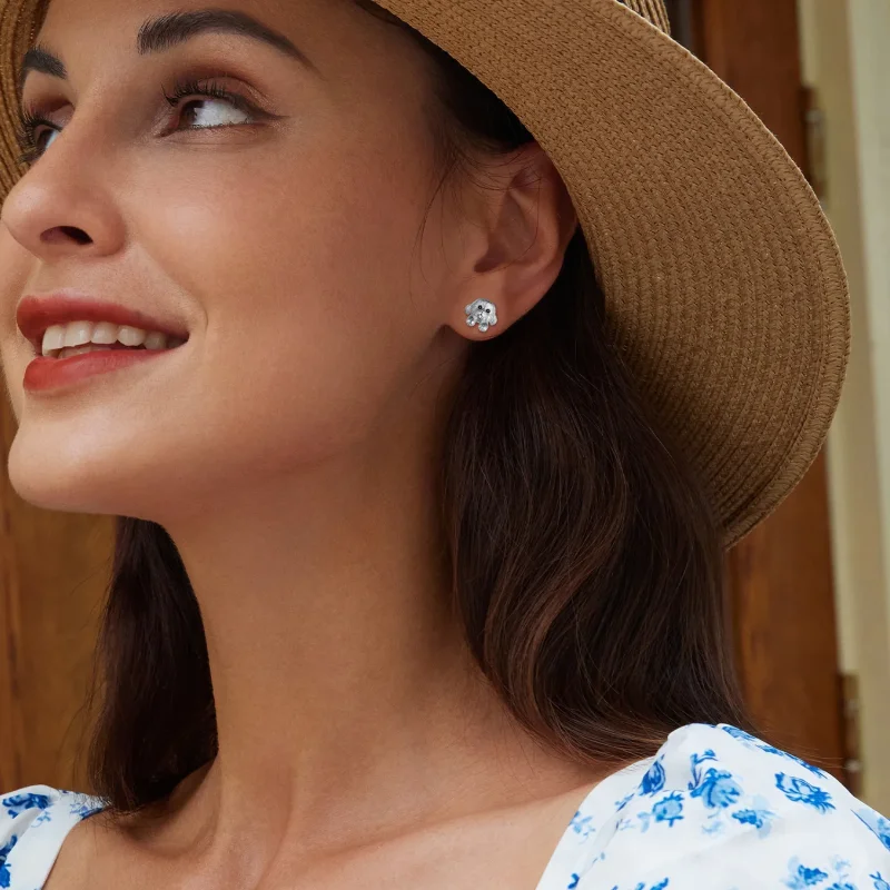 (bilde for) Pandora-stil teddy øredobber - SCE1631 - Vis 8