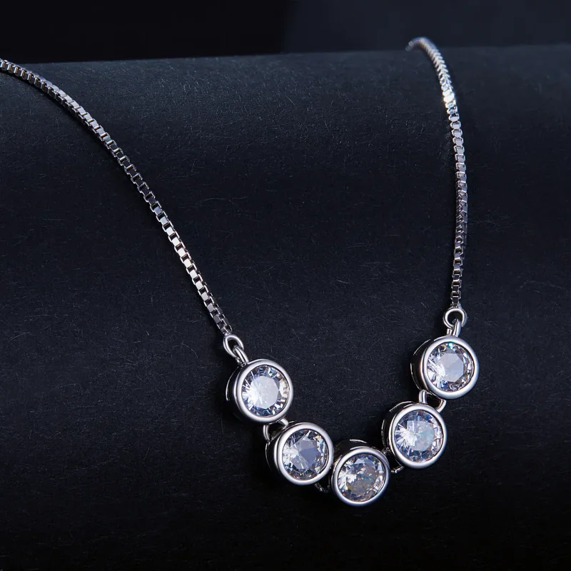 (bilde for) Pandora Style 0.3Ct Moissanite-kjede (ett sertifikat) - MSN022 - Vis 2