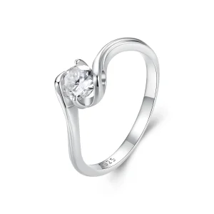 (bilde for) Pandora Style 0.5Ct Moissanite Ring (ett sertifikat) - MSR040