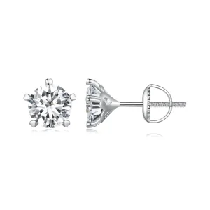 (bilde for) Pandora Style 1K Moissanite øredobber - MSE024-L