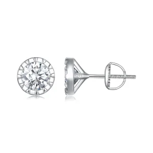 (bilde for) Pandora Style 1K Moissanite øredobber - MSE027