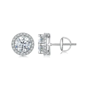 (bilde for) Pandora Style 1K Moissanite øredobber (to sertifikater) - MSE039