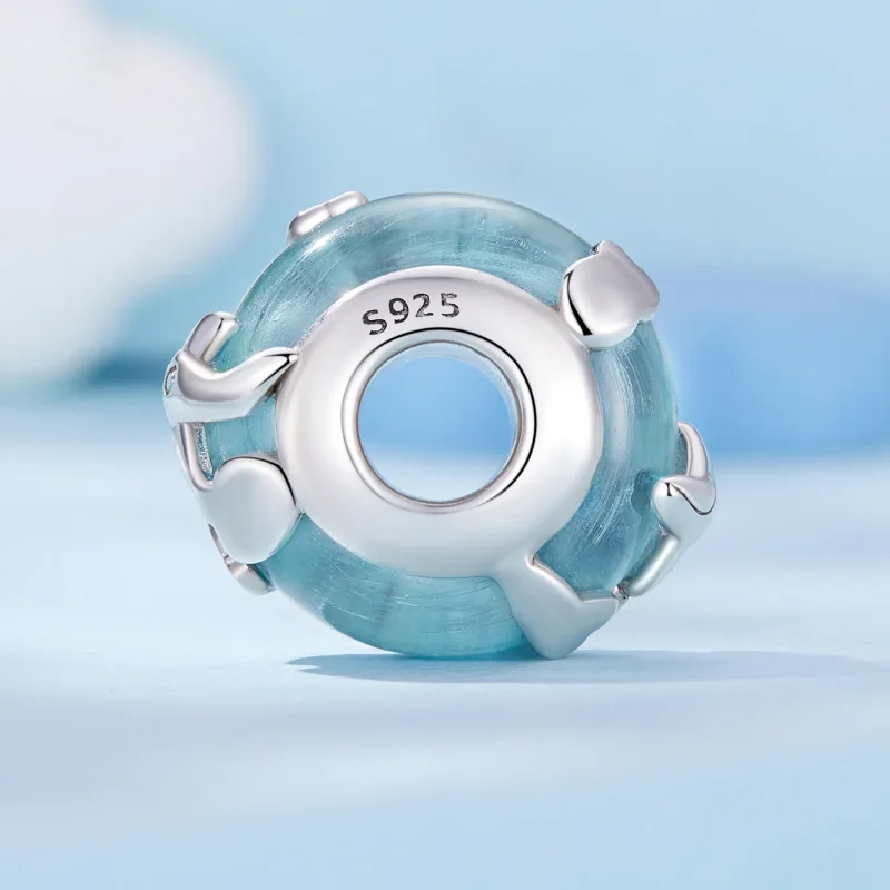 (bilde for) Pandora Style Aircraft Glassert Charm - SCC2482 - Vis 7