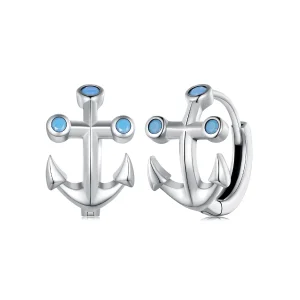 (bilde for) Pandora Style Anchor Hoop øredobber - SCE1619
