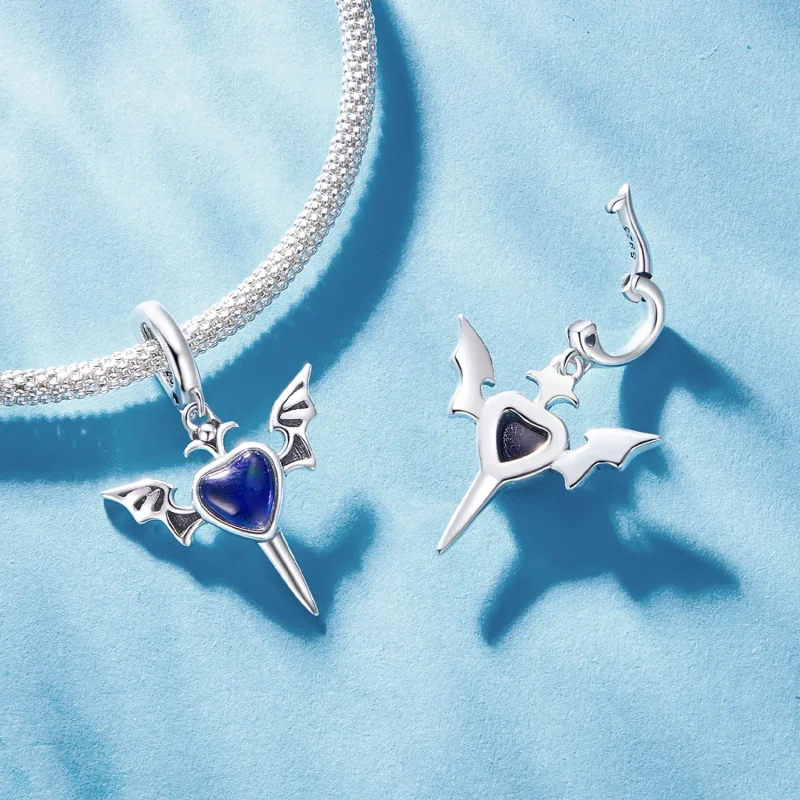 (bilde for) Pandora Style Angel Wings Dangle - SCC2559 - Vis 4
