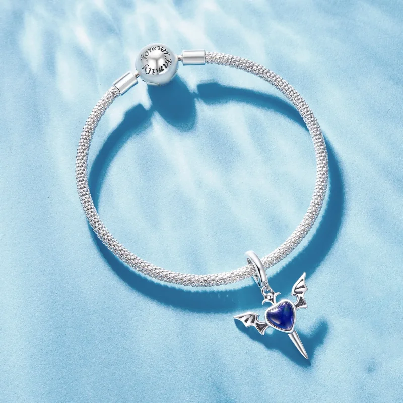 (bilde for) Pandora Style Angel Wings Dangle - SCC2559 - Vis 5