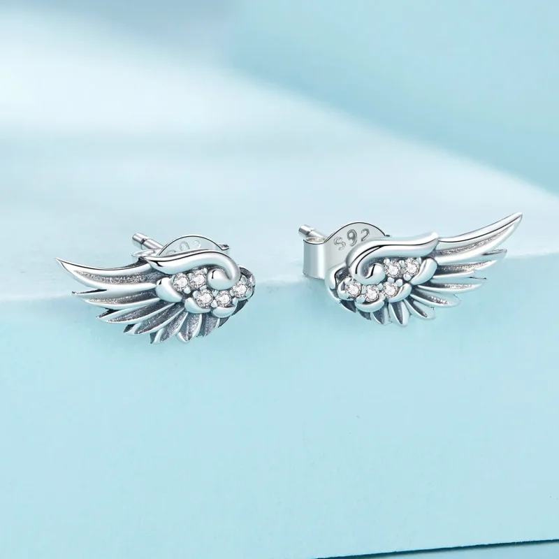 (bilde for) Pandora Style Angel Wings Studs øredobber - SCE1579 - Vis 2