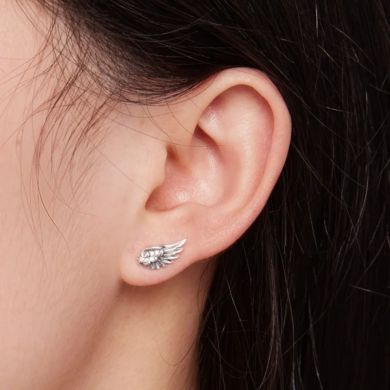 (bilde for) Pandora Style Angel Wings Studs øredobber - SCE1579 - Vis 7