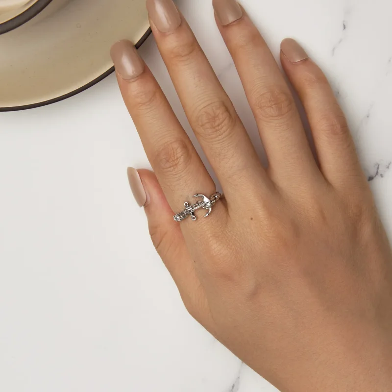 (bilde for) Pandora Style Ankerring - SCR949 - Vis 5