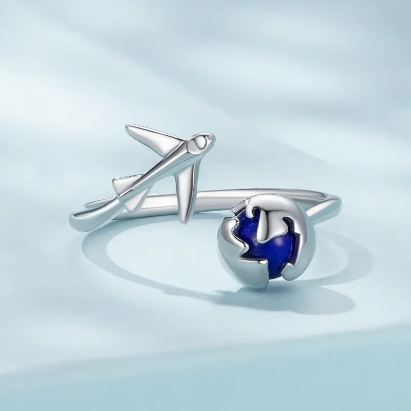 (bilde for) Pandora Style Around The World Open Ring - SCR959-E - Vis 3