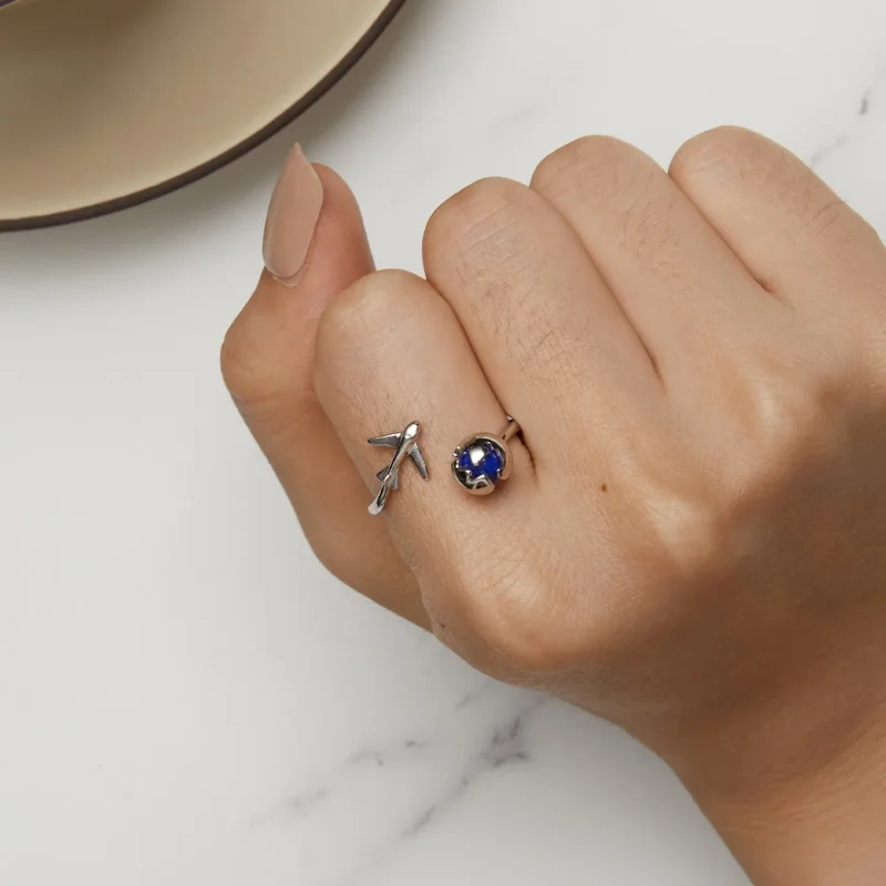 (bilde for) Pandora Style Around The World Open Ring - SCR959-E - Vis 6