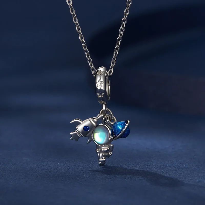 (bilde for) Pandora Style Astronaut Dangle - BSC791 - Vis 3