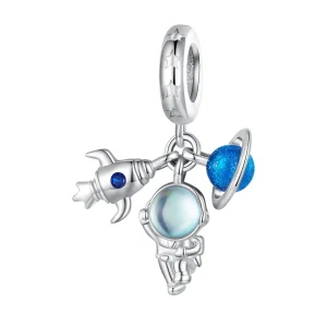 (bilde for) Pandora Style Astronaut Dangle - BSC791