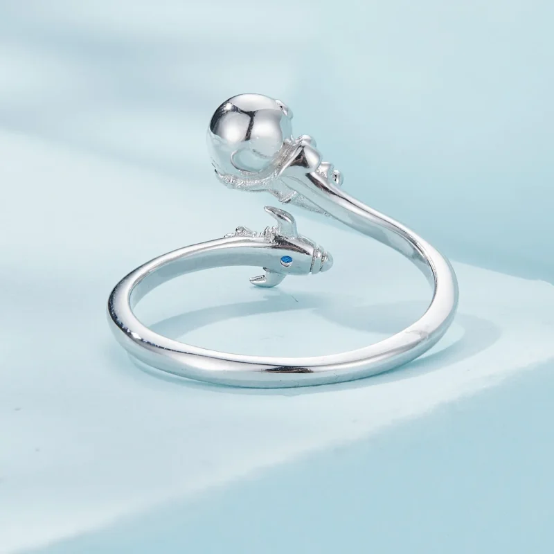 (bilde for) Pandora Style Astronaut Spaceship Ring - SCR920 - Vis 4