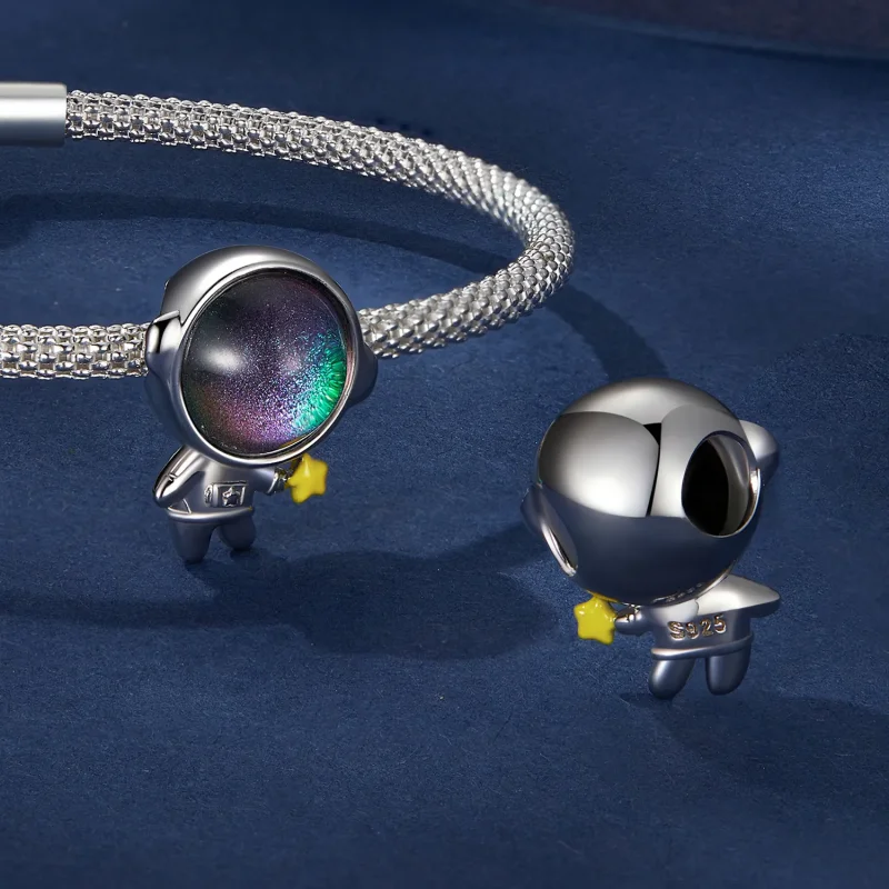 (bilde for) Pandora Style Astronaut Star Charm - BSC793 - Vis 4