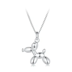 (bilde for) Pandora Style Ballong Dog Halskjede - SCN506