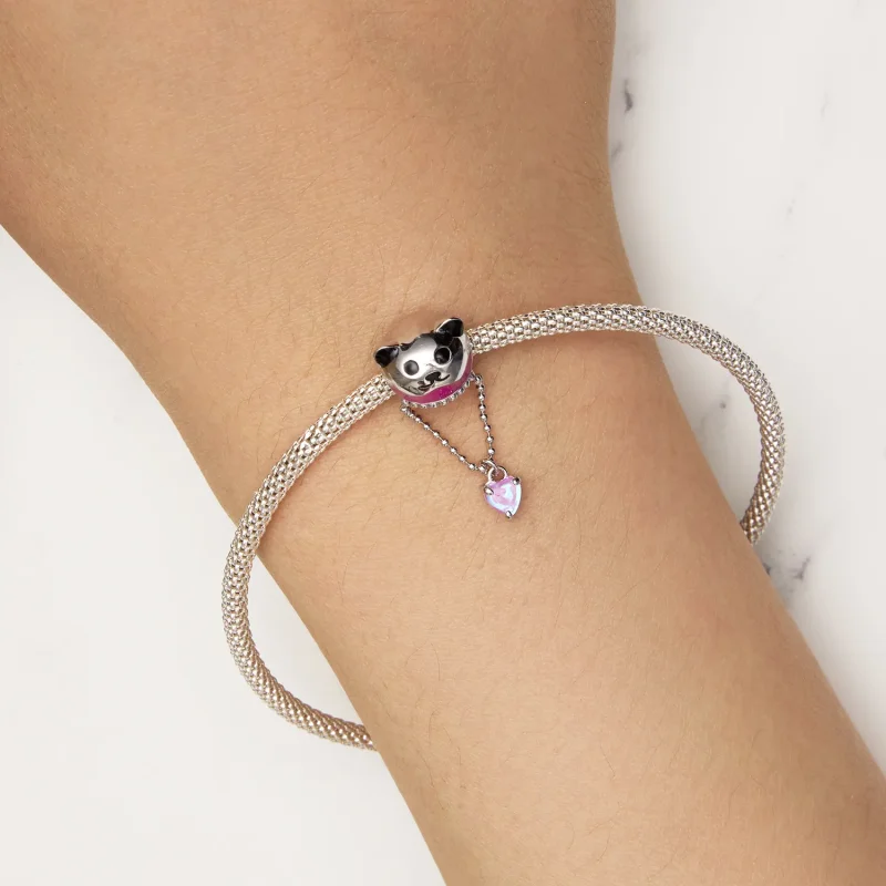 (bilde for) Pandora Style Bear Hot Air Balloon Charm - SCC2550 - Vis 5