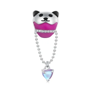 (bilde for) Pandora Style Bear Hot Air Balloon Charm - SCC2550