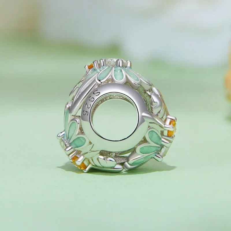 (bilde for) Pandora Style Bee Daisy Charm - BSC895 - Vis 3