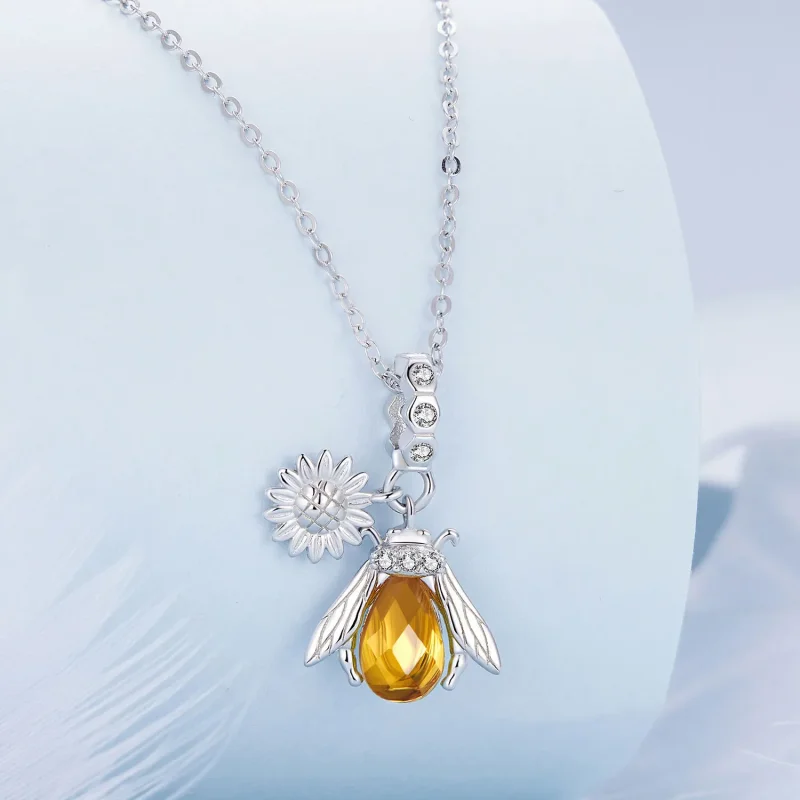 (bilde for) Pandora Style Bee Daisy Halskjede - BSN356 - Vis 2