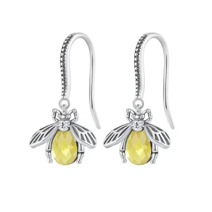 (bilde for) Pandora Style Bee Dangle øredobber - SCE1570