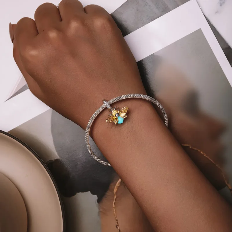 (bilde for) Pandora Style Bee Glow-In-The-Dark Dingle - SCC2616 - Vis 6