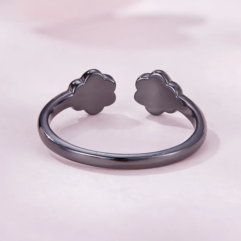 (bilde for) Pandora Style Black Cat Claw Open Ring - SCR913 - Vis 3