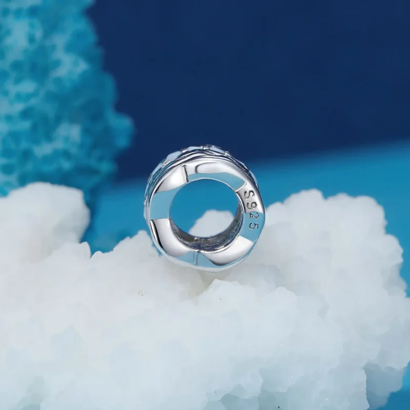 (bilde for) Pandora Style Blue Star Charm - BSC919 - Vis 3