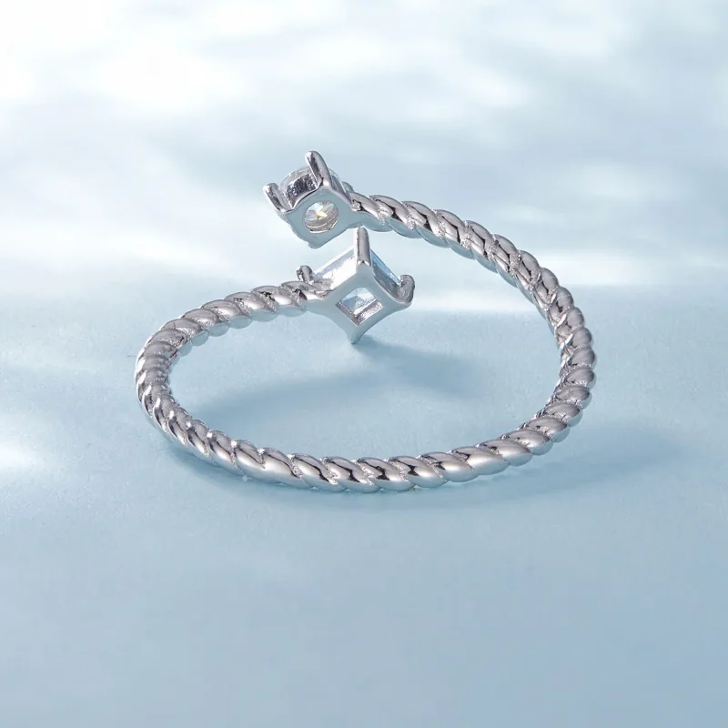 (bilde for) Pandora Style Blue Twist Ring - SCR923 - Vis 4