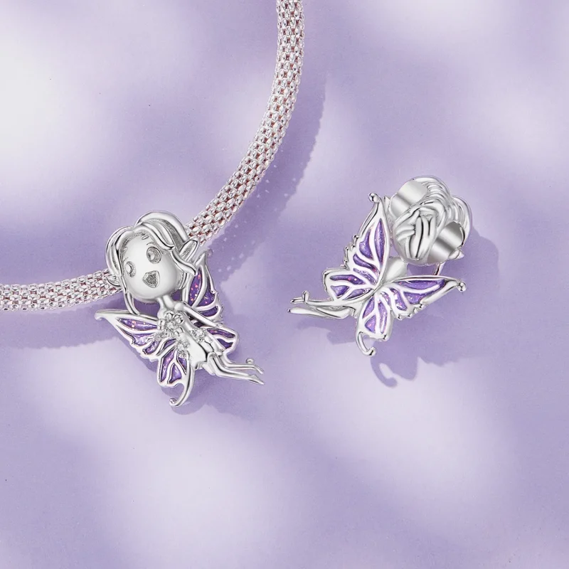 (bilde for) Pandora Style Butterfly Alf Charm - SCC2544 - Vis 4