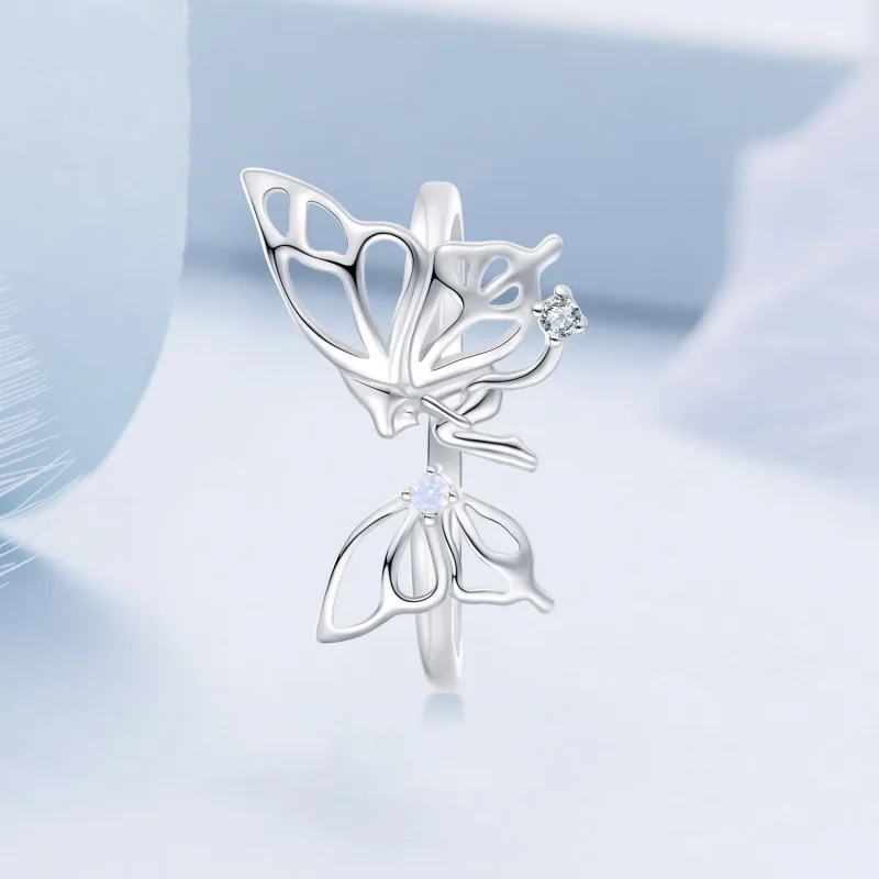 (bilde for) Pandora Style Butterfly Alv Ring - BSR484-E - Vis 2