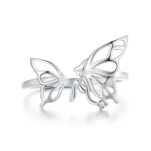 (bilde for) Pandora Style Butterfly Alv Ring - BSR484-E