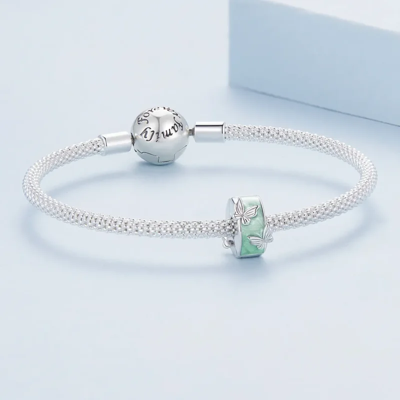 (bilde for) Pandora Style Butterfly Clip - BSC840 - Vis 5