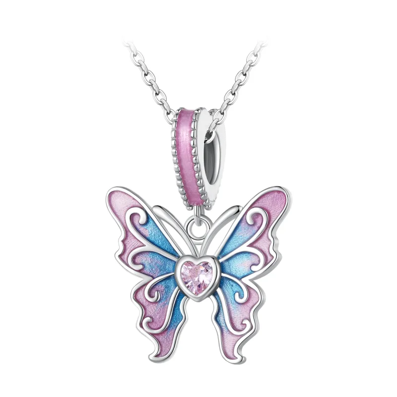 (bilde for) Pandora Style Butterfly Fairy Dingle - SCC2472 - Vis 3