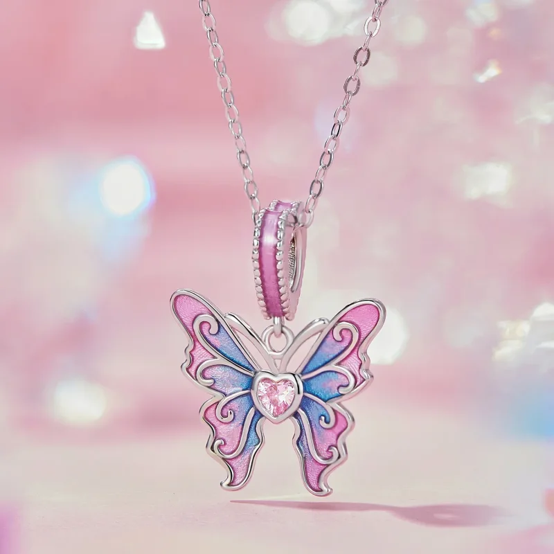 (bilde for) Pandora Style Butterfly Fairy Dingle - SCC2472 - Vis 2
