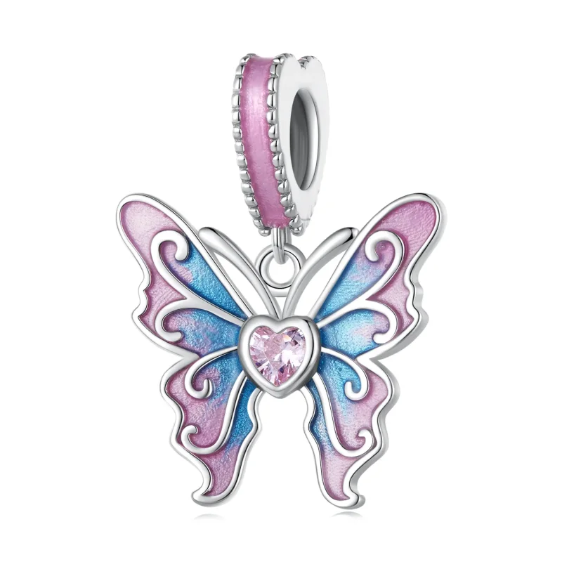 (bilde for) Pandora Style Butterfly Fairy Dingle - SCC2472 - Vis 10