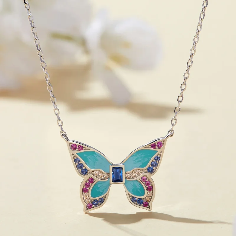 (bilde for) Pandora Style Butterfly Halskjede - BSN306 - Vis 2