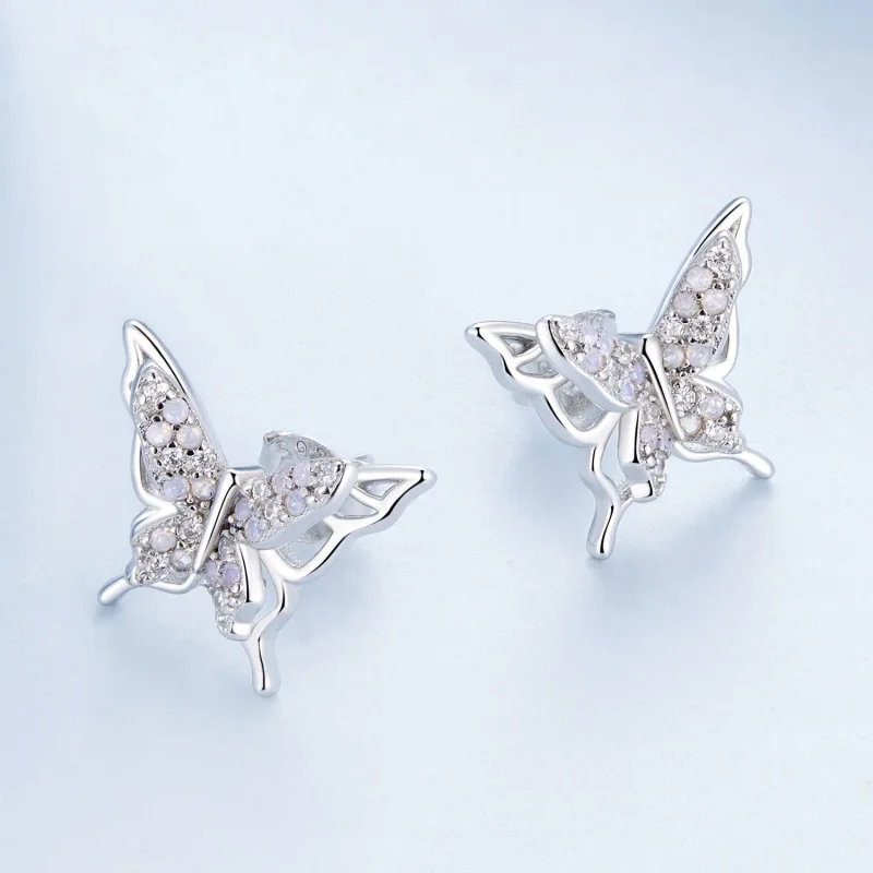 (bilde for) Pandora Style Butterfly Studs øredobber - BSE910 - Vis 3