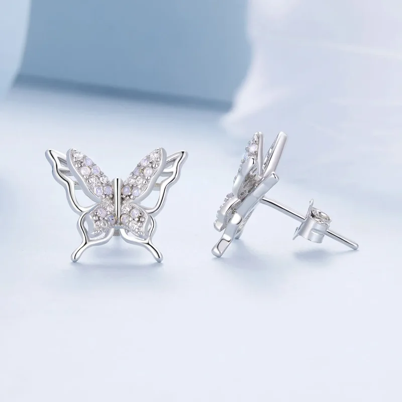 (bilde for) Pandora Style Butterfly Studs øredobber - BSE910 - Vis 4