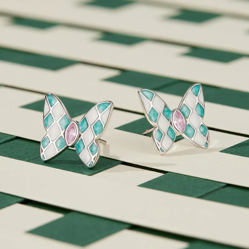 (bilde for) Pandora Style Butterfly Studs øredobber - SCE1610 - Vis 2