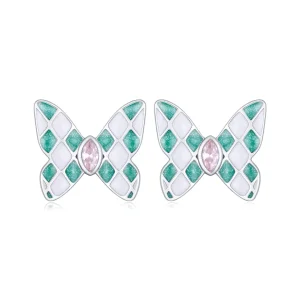 (bilde for) Pandora Style Butterfly Studs øredobber - SCE1610
