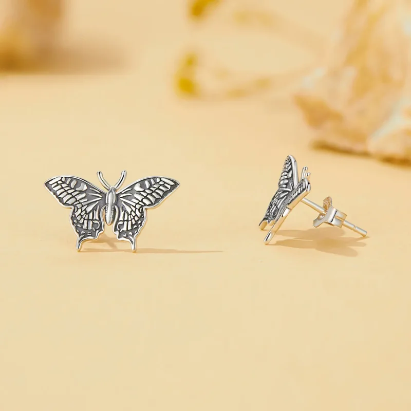 (bilde for) Pandora Style Butterfly Studs øredobber - SCE1637 - Vis 4