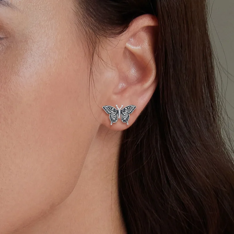 (bilde for) Pandora Style Butterfly Studs øredobber - SCE1637 - Vis 5