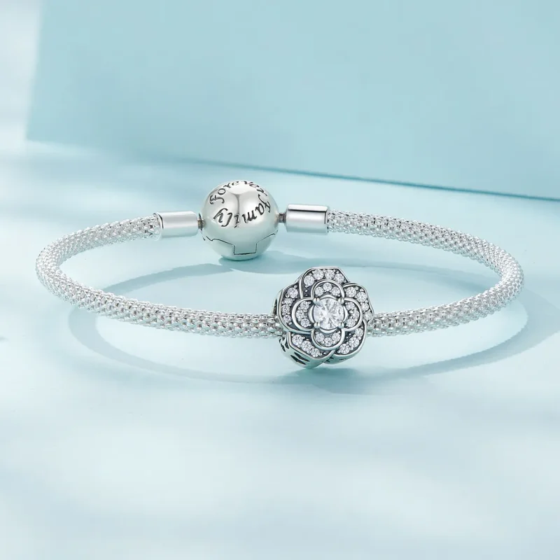 (bilde for) Pandora Style Camellia Charm - SCC2493 - Vis 5