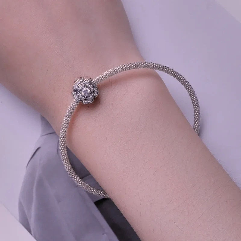 (bilde for) Pandora Style Camellia Charm - SCC2493 - Vis 6