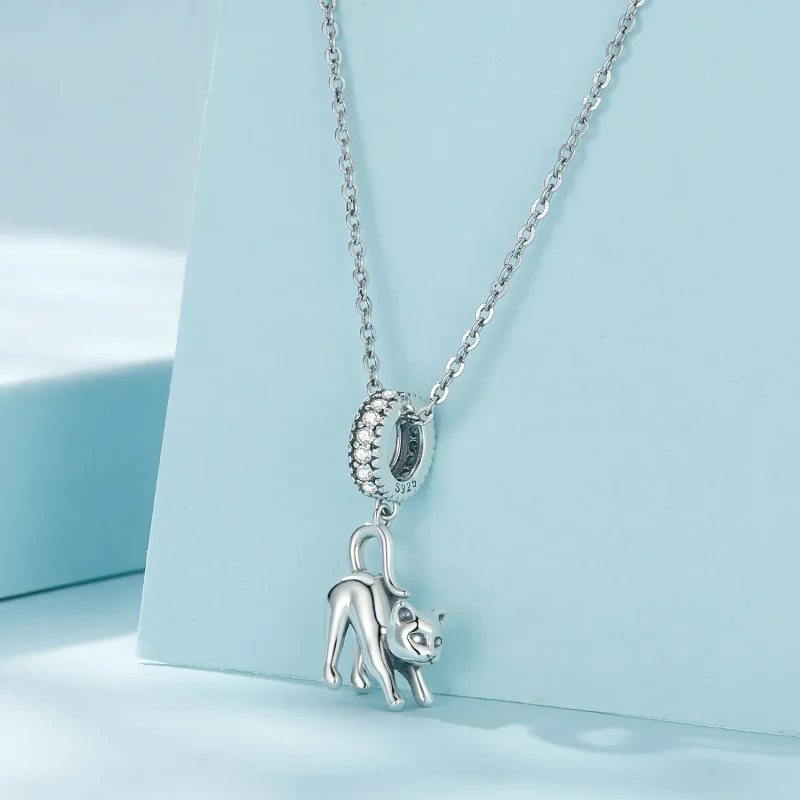 (bilde for) Pandora Style Cat Dangle - SCC2595 - Vis 3