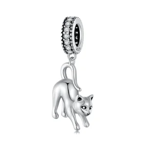 (bilde for) Pandora Style Cat Dangle - SCC2595