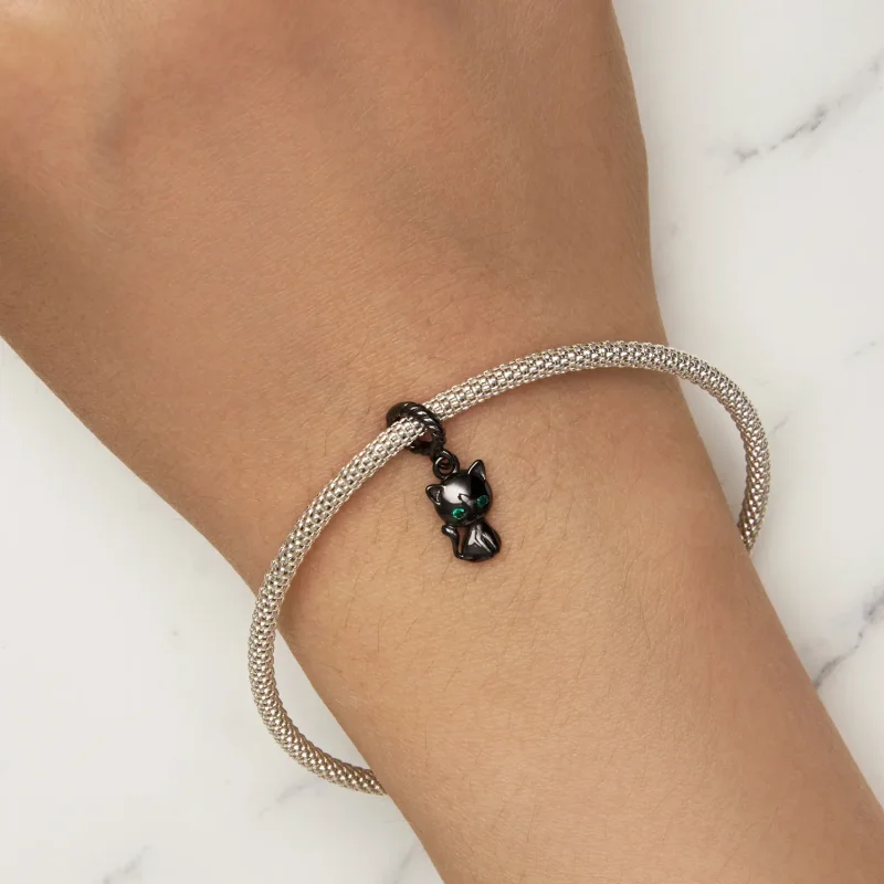 (bilde for) Pandora Style Cat Dangle - SCX122-D - Vis 5