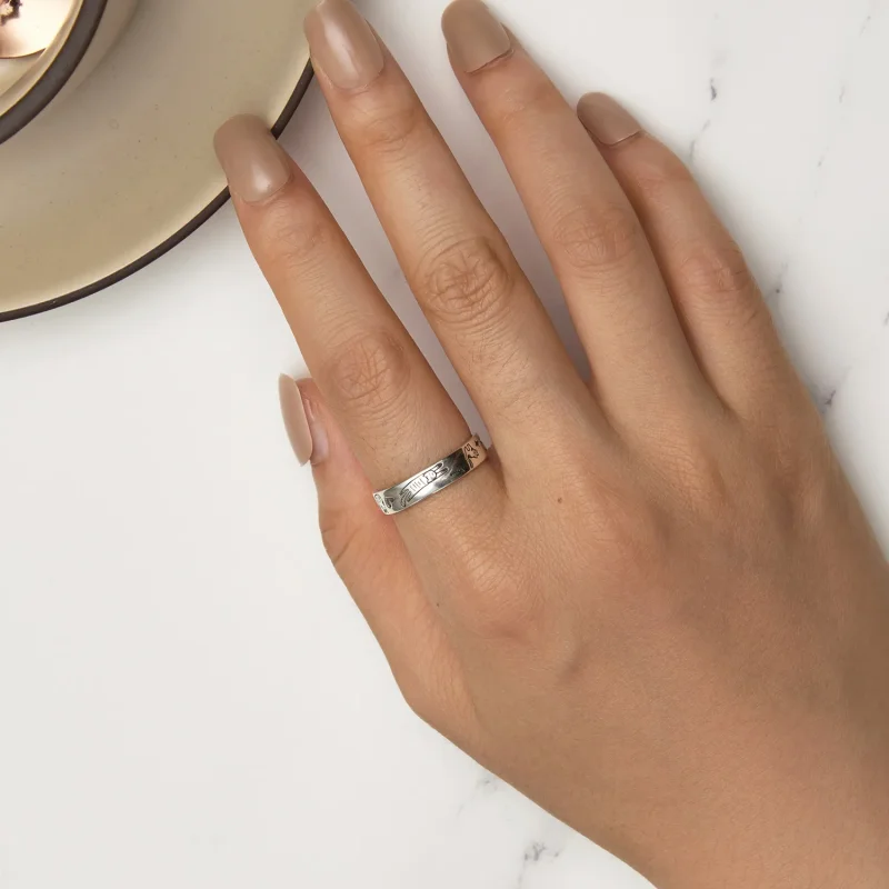 (bilde for) Pandora Style Cat Doodle Ring - SCR951-E - Vis 5