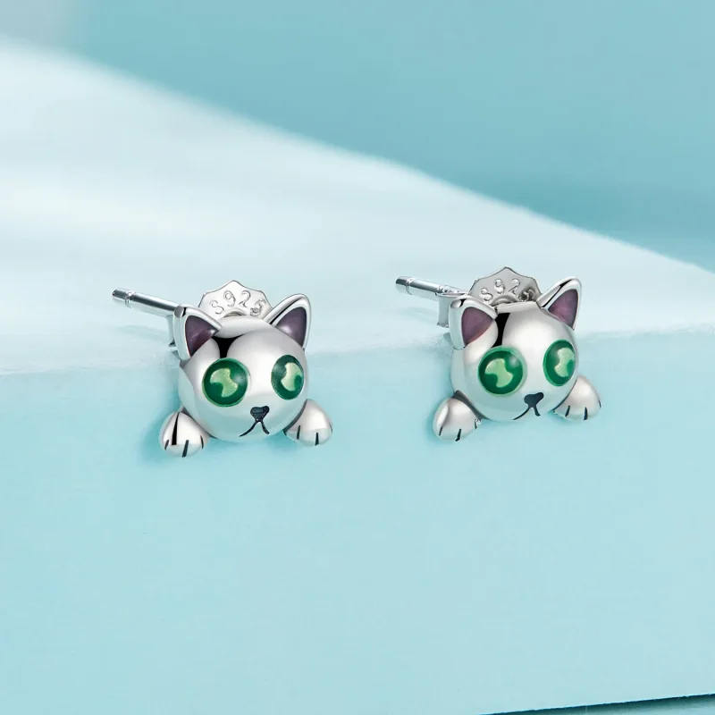 (bilde for) Pandora Style Cat Glow-In-The-Dark ørepynt - SCE1643 - Vis 2